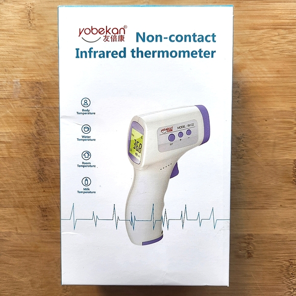 NWT Non-contact Infrared Thermometer - White and Purple - Picture 1 of 7